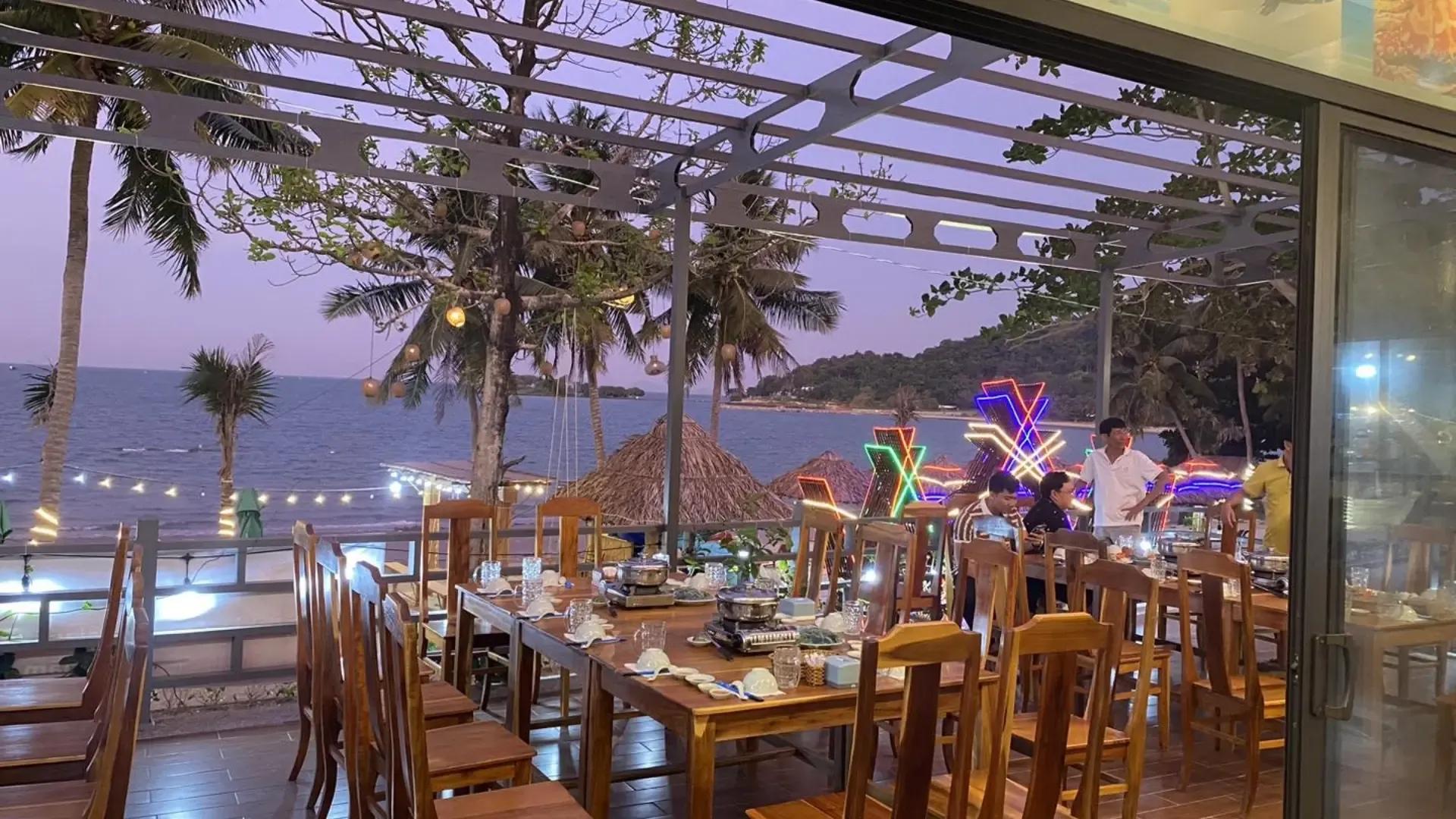 Combo đảo hải tặc ăn uống tại resort view biển