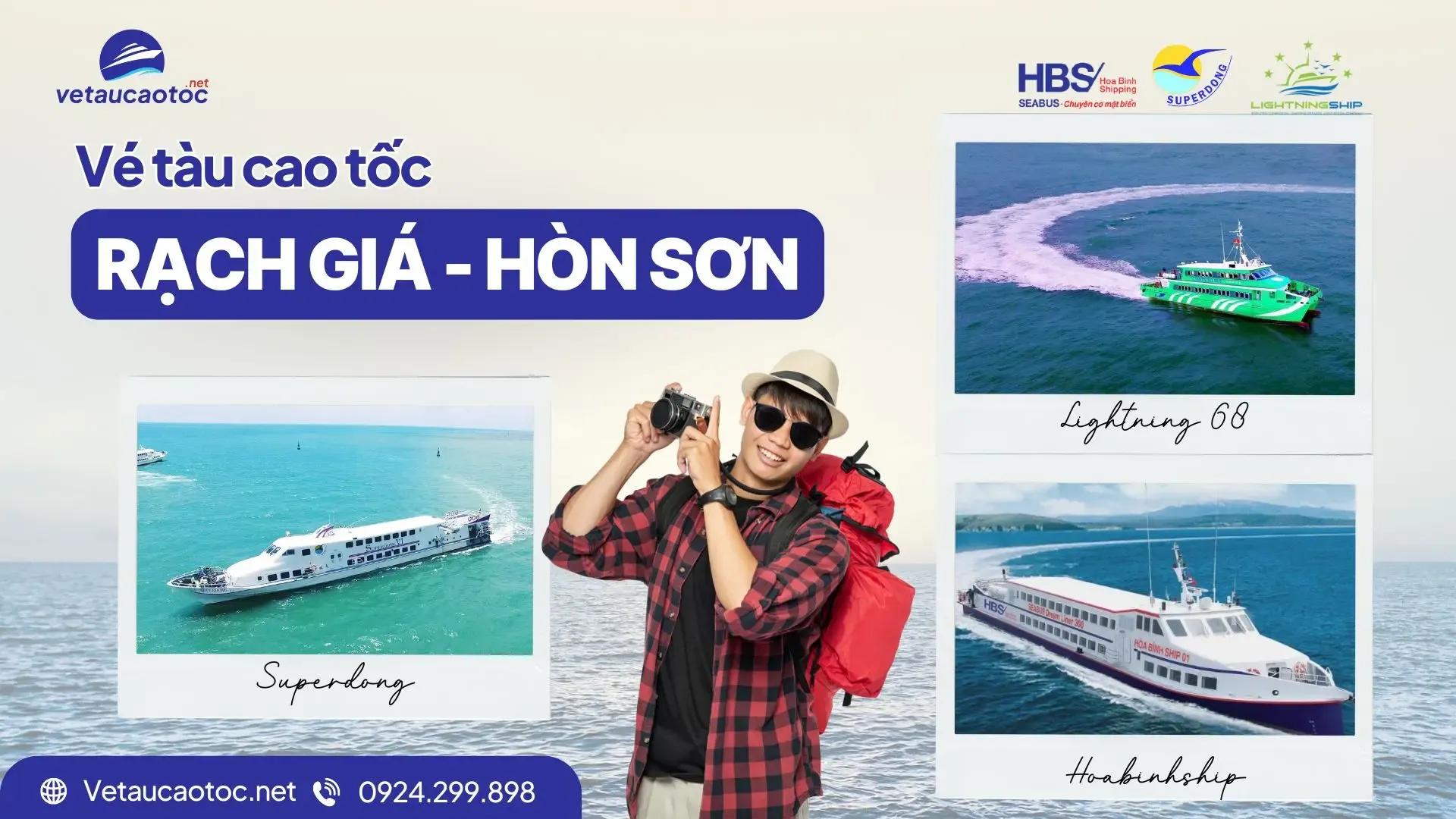Vé tàu Rạch Giá Hòn Sơn – Đặt vé online 3 hãng giá tốt