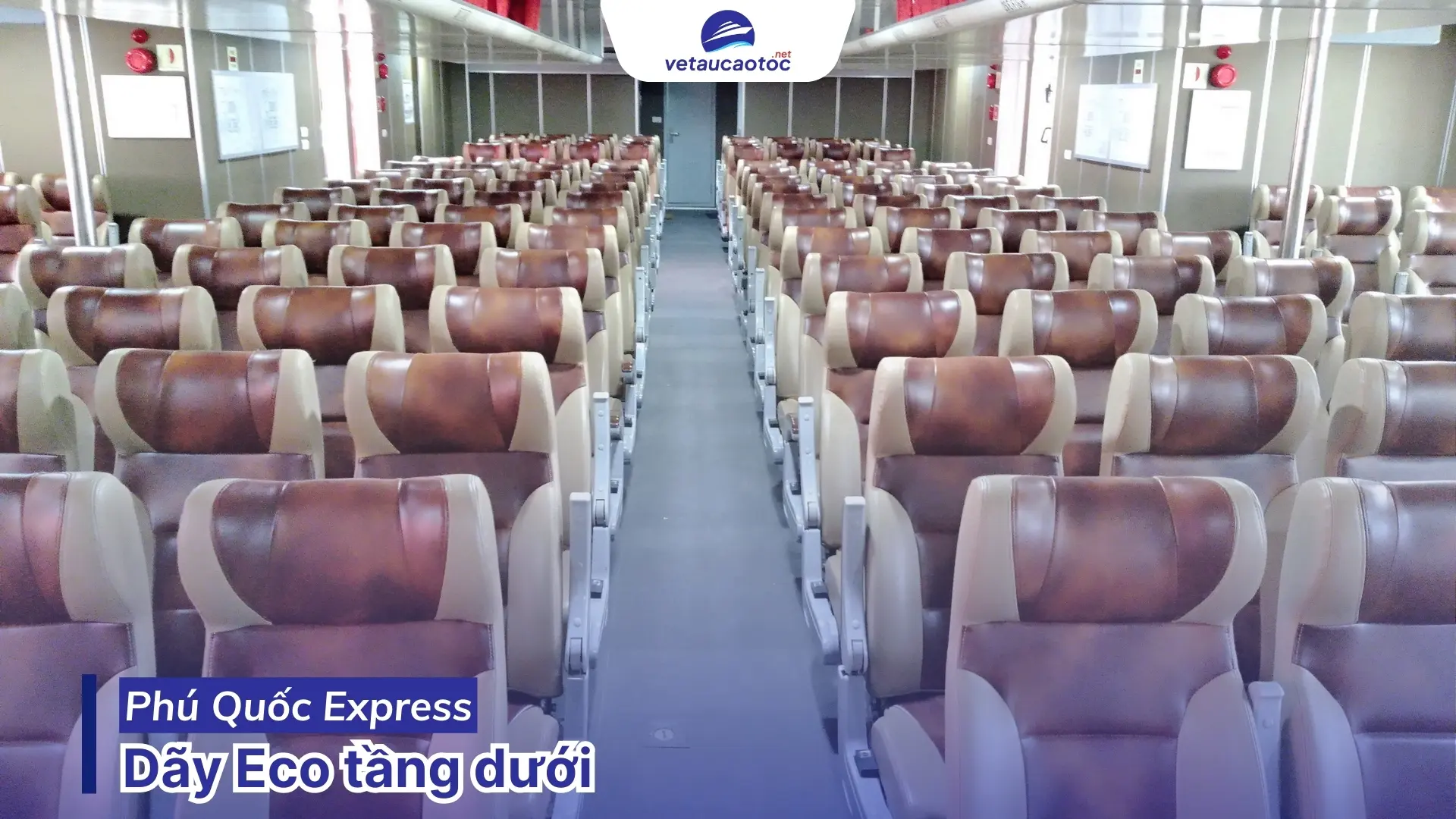 Dãy Eco tầng dưới tàu Hà Tiên Phú Quốc
