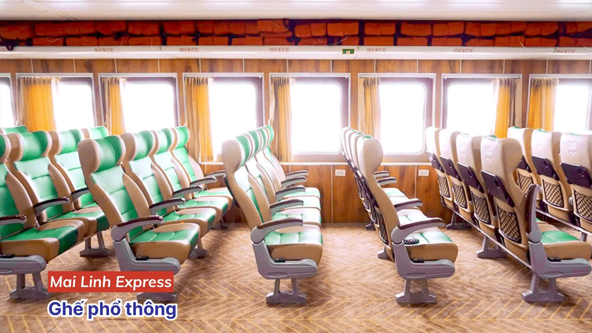 Ghế phổ thông tàu Mai Linh Express