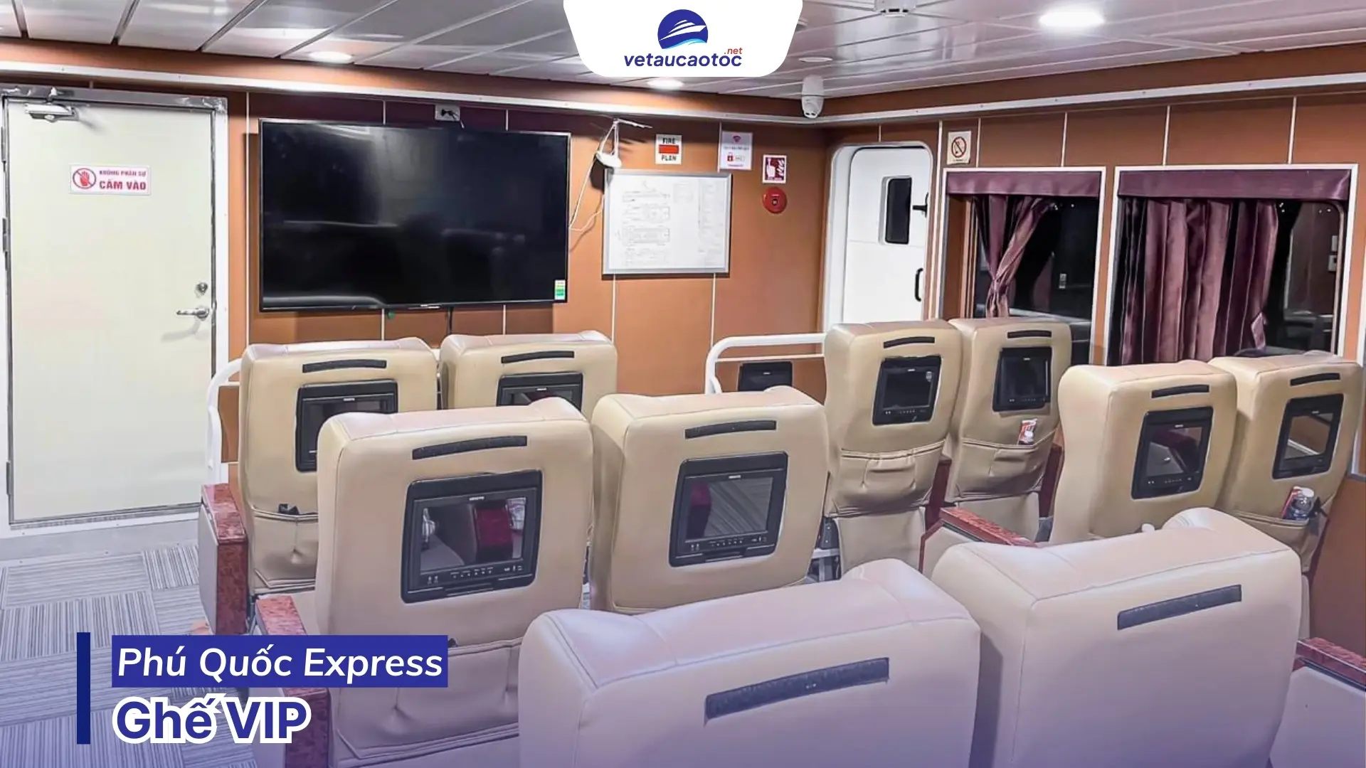 Ghế VIP tàu Phú Quốc Express đi Côn Đảo