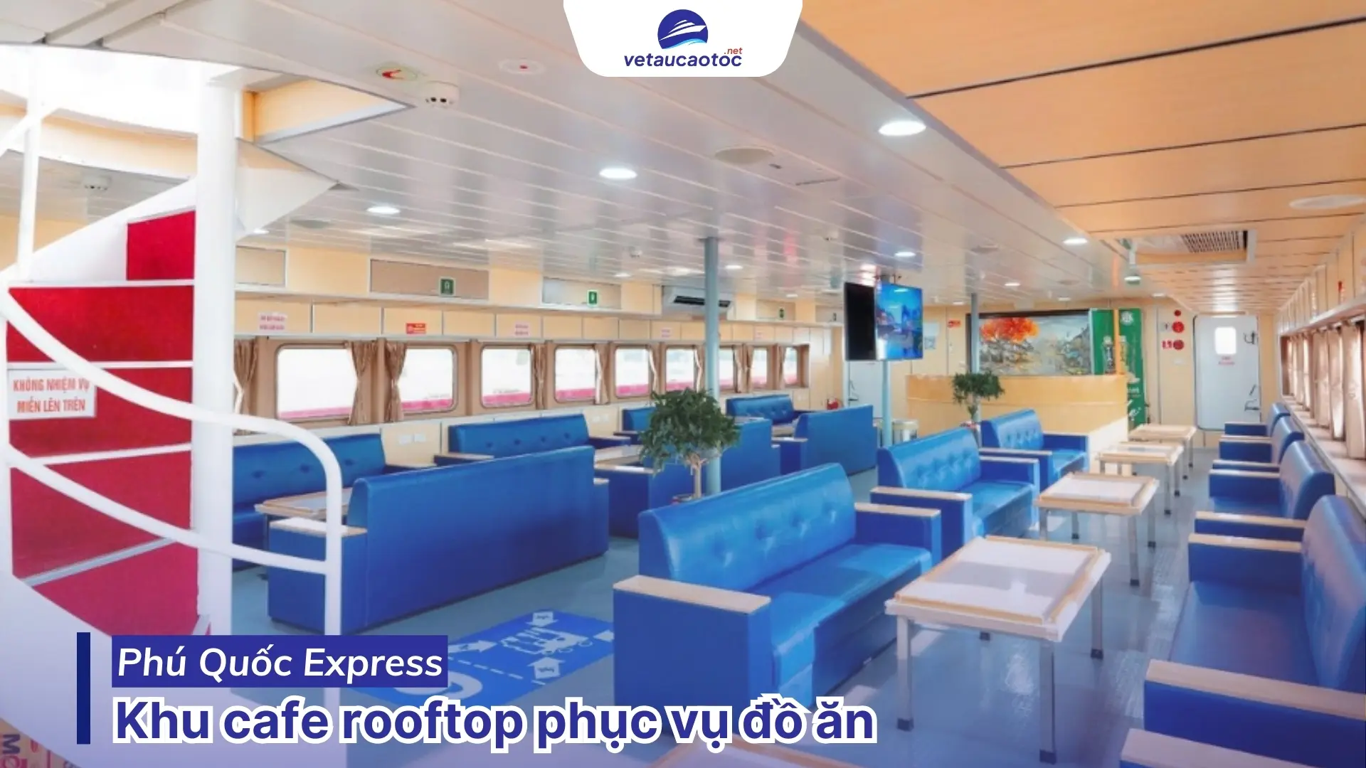 Khu cafe rooftop tàu Thăng Long Côn Đảo