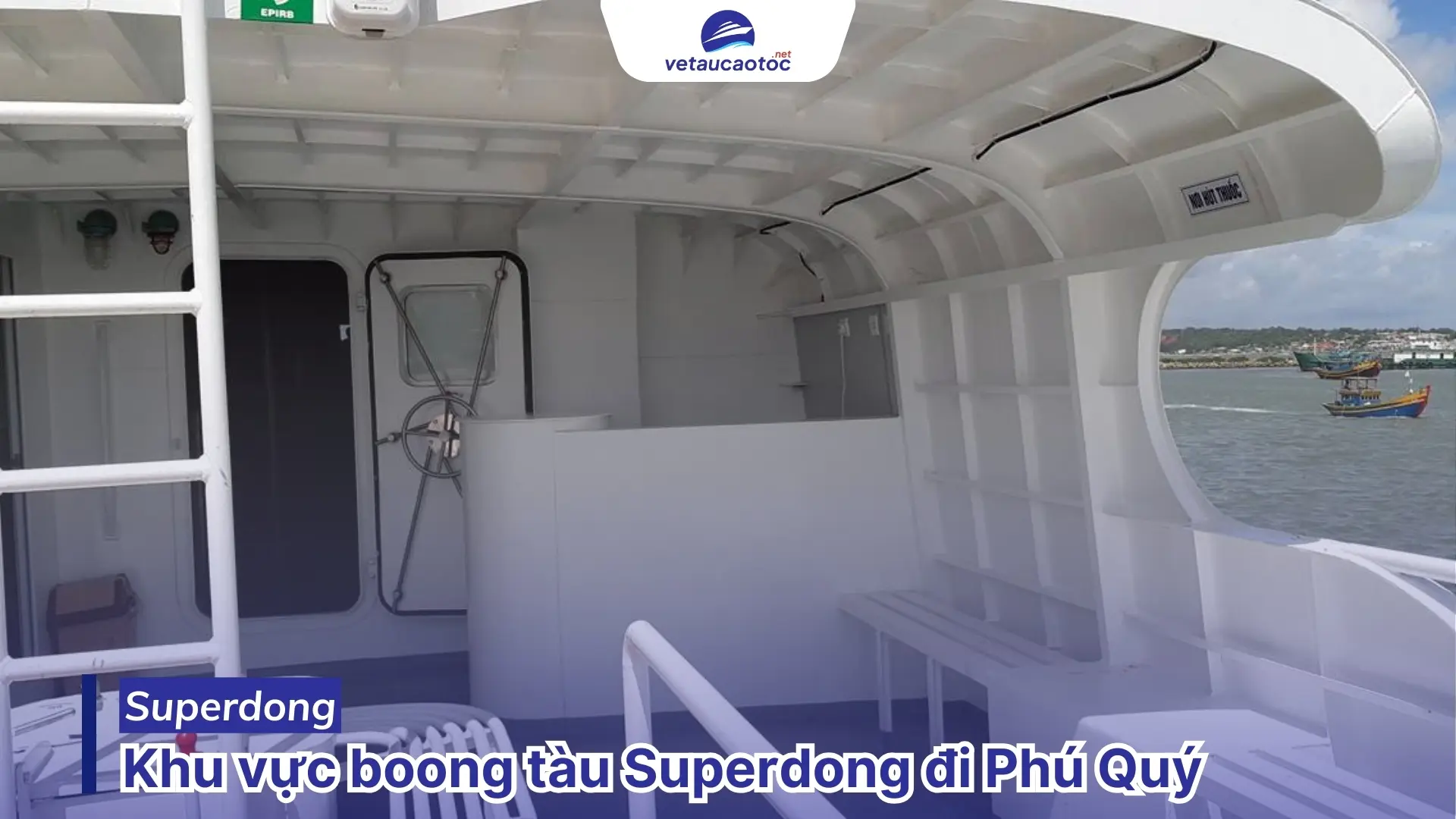 Khu vực boong tàu Superdong đi Phú Quý