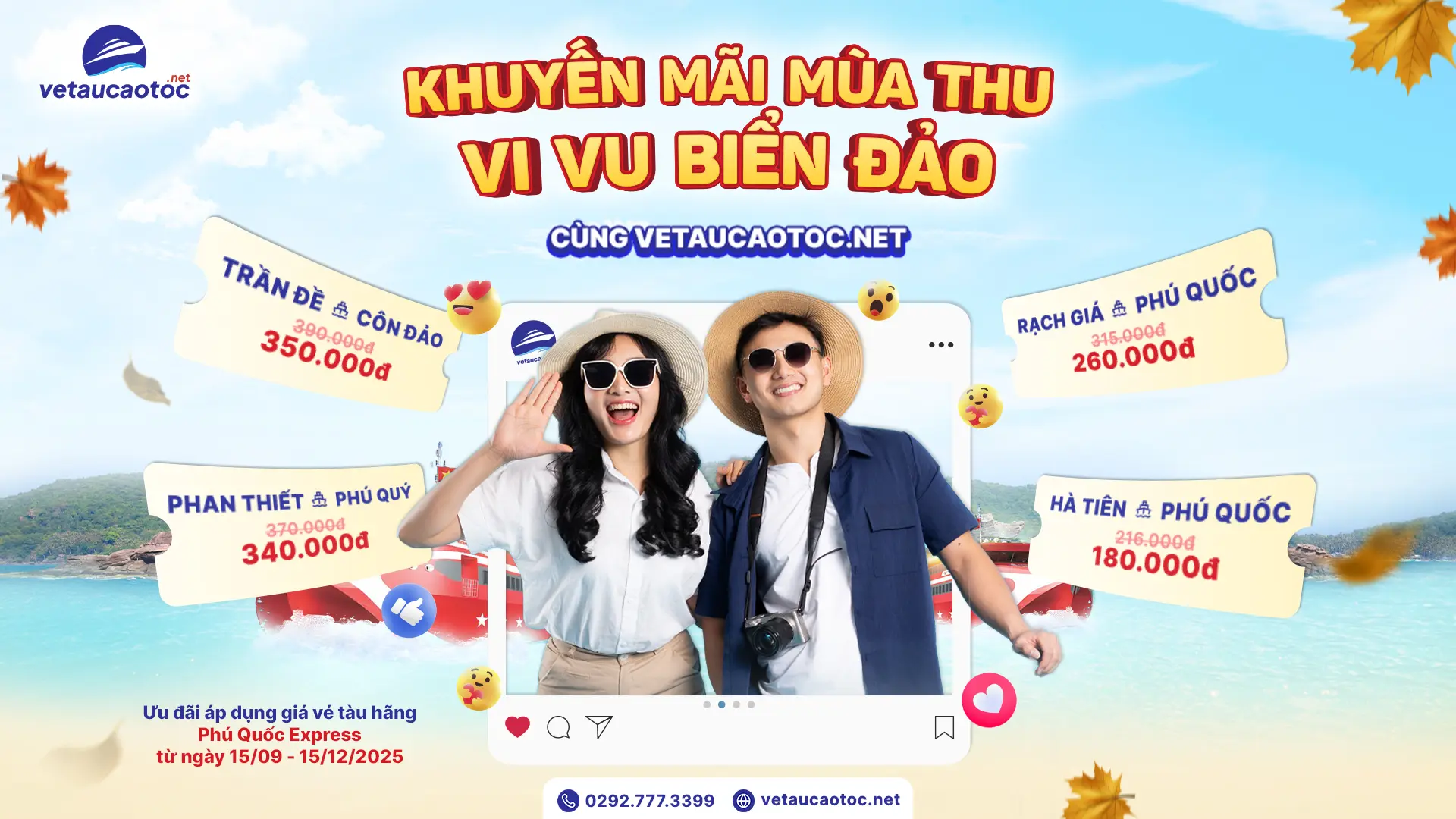 Khuyến mãi mùa thu vetaucaotoc.net
