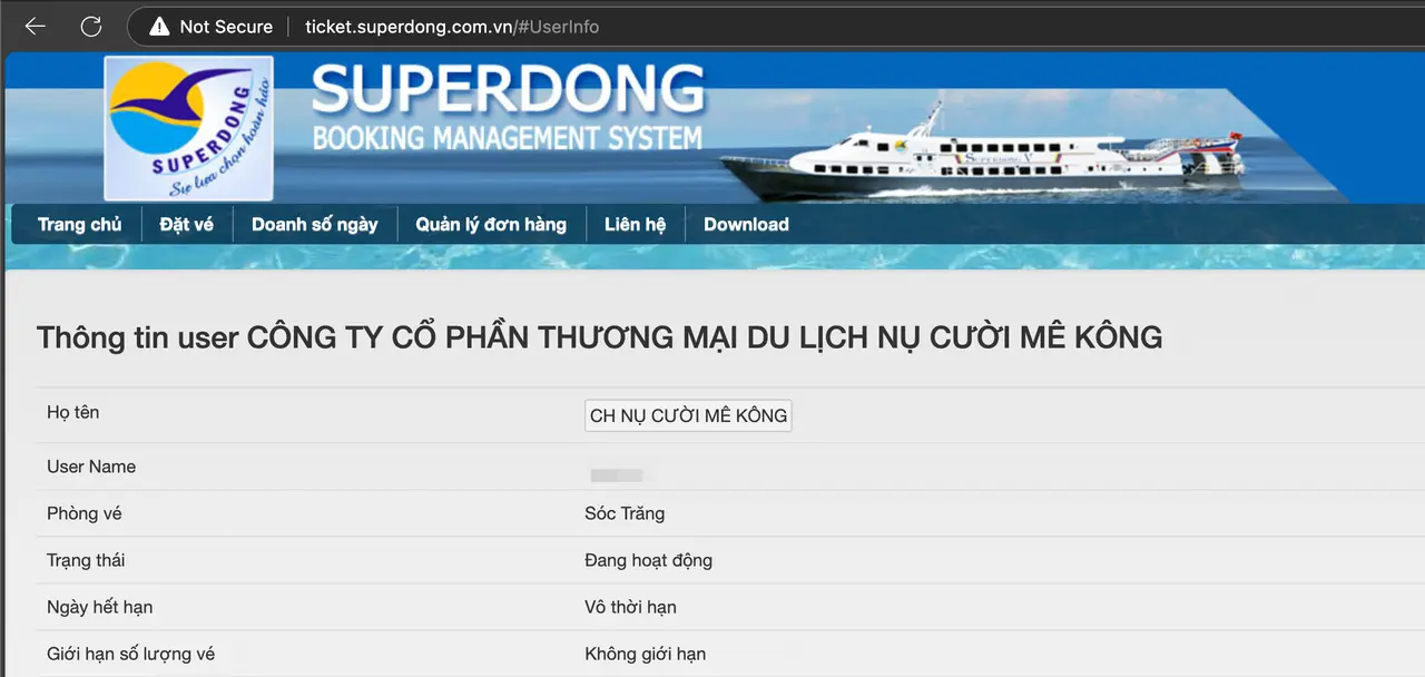 Nụ Cười Mê Kông đại lý chứng thức của hãng Superdong