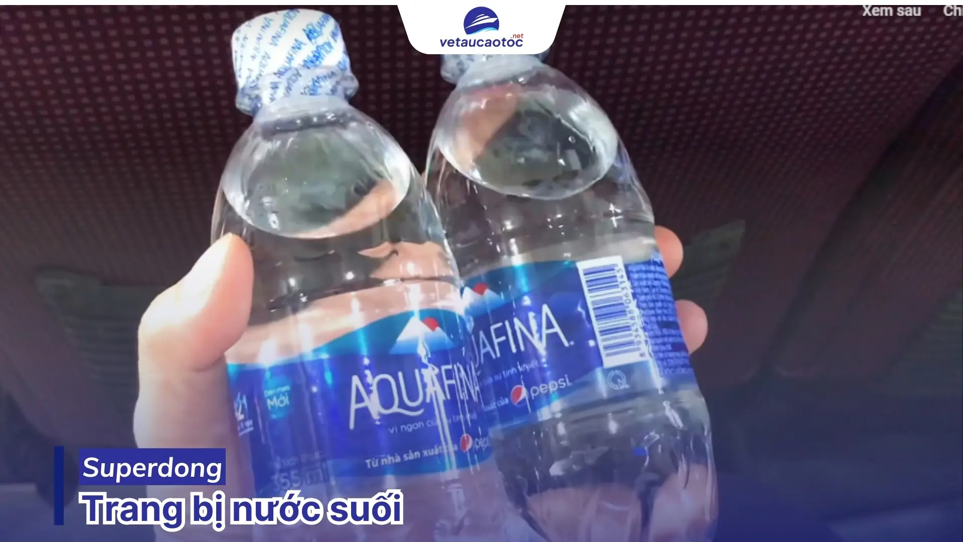 Tàu Superdong Hà Tiên Phú Quốc có trang bị nước suối