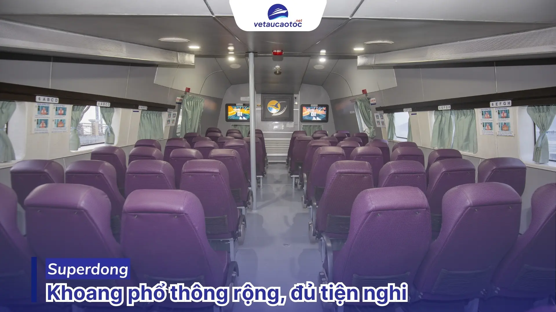 Tàu Superdong Trần Đề Côn Đảo rộng đủ tiện nghi
